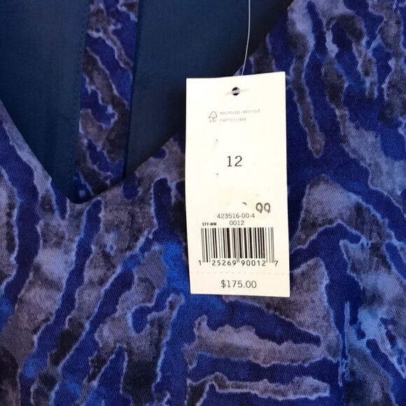 Banana Republic Animal Print V-Neck Sheath Dress - Picture 5 of 7